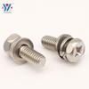 Tornillo Combinado Hexagonal Externo de Cruz Niquelado Yixiong Tornillo de Elevador Tornillo de Triple Combinación Hexagonal M4M5M6M8