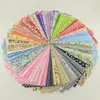 Algodão Puro Artesanal Pequenos Retalhos DIY Floral Liso Fino Tecido Bolinhas Listrado Xadrez Pastoral Desenho Animado Zero Patchwork