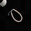 Pulseira de Pérolas de Vidro de Alta Qualidade para Mulheres, Luxo Leve, Nicho, Simples, Exquisite, Estilo Frio, Novo Acessório Versátil