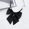 Camisa de Fiesta Negra Jk Decoración Estilo Universitario Japonés Perezoso Pajarita Pre-atada DK para Estudiantes Mujeres y Hombres Rojo