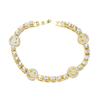 Amazon wish Pulseira Nova de Diamante Coração Sorridente com Pedras de Água Pulseira Hip Hop Cool para Homens estilo Europeu e Americano