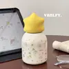 Nueva Taza Termo de Dibujos Animados con Diseño de Estrellas, Linda y Femenina, Adecuada para Uso en el Campus, Compacta y Portátil, Exquisita Taza Termo para Beber Directamente, Estilo Ins