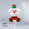 Decoración Pastel Navideño 2025 Moño Campana Enchufe Árbol de Navidad de los Deseos Estrella de Cinco Puntas Vela Decoración para Hornear