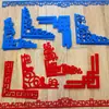 Criação Criativa de Anel de Porcelana Azul e Branca Estilo Chinês Material de Borda Adesivos de Parede Decorativos Tema de Layout de Sala de Aula de Jardim de Infância Parede
