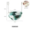 Juguete para loro Soporte de Madera Maciza Percha Columpio Parque de Juegos Soporte para Cacatúa Soporte para Periquito Pájaro Pequeño Soporte para Patas de Percha De Pie en el Suelo