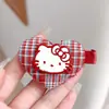 Lindo Pasador de Pelo Cuadros KT Otoño e Invierno Amor de Cinco Estrellas Cuadros Pinza para Flequillo Dulce de Niña Pasador de Dibujos Animados Accesorios para el Cabello Laterales