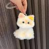 Bastão Torcido de Pelo de Coelho Kit de Material DIY Boneca Gatinho Presente de Aniversário Pingente para Melhor Amigo