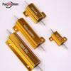 5W10W25W50W100WRX-24 Resistor de Carcasa de Aluminio Dorado de Potencia 0.1/0.5/1/2/3/8R/5/10R