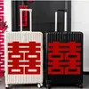 Pegatinas de Doble Felicidad Específicas para Bodas, Decoración de Maletas, Arreglos de Boda, Artículos del Dote de la Novia, Pared de Fondo de la Habitación de Bodas