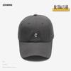 Boné de Baseball Bordado com Letra C Pequena para Celebridade da Internet, Rosto Pequeno, Estilo Coreano, Boné Macio tipo 'Duck Cap' para Homens, Chapéu de Sol de Verão