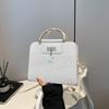 Textura de Alta Gama Bolso Nuevo de Mujer Primavera 2025 Color Puro Bolso de Mano Elegante Bolso Cruzado para Mujer Bolso de Hombro Moderno y Versátil