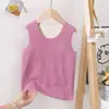 Chaleco Térmico Infantil con Forro Polar, Ropa Interior Sin Costuras para Otoño e Invierno, Parche Protector para el Vientre, Chaleco Ropa Interior de Capa Base para Niños y Niñas