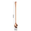 Cuchara de acero inoxidable 304 con mango largo grueso, cuchara para mezclar hielo, cuchara para café, condimentos creativos, helado, postre, cuchara para miel