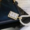 Accesorios DIY Plata de Ley S925 Colgante de Perla de Gama Alta Soporte Vacío Hebilla de Cierre para Collar Multicuentas Se Puede Abrir Accesorios 3-4