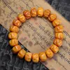 Pulsera de una sola cuenta de hueso de camello antigua estilo tibetano cuentas de oración para hombres y mujeres adornos de juego cultural suministro