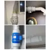 Junta de Diámetro Variable de PVC Ventilador de Ventilación de Plástico Interfaz de Conversión de Conducto de Escape Tubo de Extracción de Humo de Diámetro Variable Anillo de Diámetro Variable