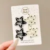Pinzas para el pelo de cuero con forma de estrella y nube para niñas, Pinzas Bb dulces y geniales para flequillo y cabello lateral, Accesorios para el pelo para niñas