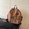 Mochila de viaje de gran capacidad, sencilla y combinable, para otoño e invierno, 2024. Bolso de hombro portátil, mochila escolar moderna.