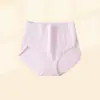 Calcinha Feminina de Algodão Puro, Cintura Alta, Tamanho Grande, Sem Costura, 7A Antibacteriana, Gancho Estendido e Alargado