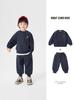 Conjunto de Roupa de Outono para Meninos Roupas Infantis Conjunto de Duas Peças Moletom e Calça de Moletom para Crianças Pequenas Tendência de Primavera e Outono para Meninos