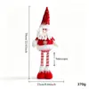 Enfeites de decoração de Natal, presentes para crianças, Papai Noel, boneco de neve, rena, bonecos retráteis, bonecas de brinquedo, decorações