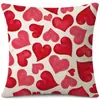 2025 Nueva Funda de Almohada para el Día de San Valentín Explosiones Transfronterizas de Amazon Funda de Almohada para Parejas Coche Mesita de Noche Cintura Sofá Cintura