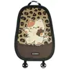 Cojín de Asiento de Coche de Dibujos Animados, Engrosado para Calidez Invernal, Funda de Asiento de Coche de Lujo con Estampado de Leopardo para Ventas Transfronterizas