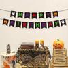 Bandera de cola de golondrina con letras de feliz Halloween, fantasma, calabaza, fiesta de Halloween transfronteriza, venta al por mayor, personalizada