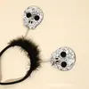 2021 Nueva Diadema de Calabaza con Resorte Venta Festival Transfronteriza Pasador Lindo Diadema de Disfraz Divertido de Halloween Accesorio de Cabello de Halloween