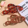 Presilha de Cabelo Artística Retro Fosca em Formato de Nota Musical para Mulheres, Design Simples e Elegante, Presilha Versátil para Penteados Coques na Parte de Trás da Cabeça
