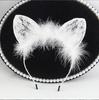 Coreia do Sul Bonito Renda Orelha de Gato Headband Feminino Internet Celebridade Headband Sexy Coelho Orelha Cos Maquiagem Acessórios de Cabelo 4099
