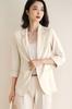 Chaqueta de traje de siete mangas, elegante, de un solo botón, ajustada y adelgazante, para mujer, primavera y verano 2023