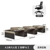 Pantalla de escritorio de oficina minimalista moderna estación de trabajo escritorio de computadora para empleados estación de trabajo para varias personas combinación de muebles para puestos de empleados
