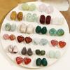 Brincos de acrílico com furo reto, contas, florindo, oval, amor, diamante, gota d'água, pulseira, colar feminino, acessórios de joias DIY