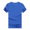 Camiseta Redonda de Seda de Gelo de Secagem Rápida com Padrão de Logo, Camisa Publicitária Respirável que Absorve Suor de Manga Curta, Camisa Cultural, Roupa de Trabalho com Estampa