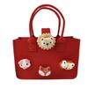 Internet Celebrity Felt Bag Acompanhando Bolsa de Presente Bolsa de Feltro dos Desenhos Animados Saco de Presente de Banquete de Casamento de Um Ano de Idade Logotipo Personalizado