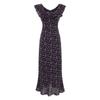 Venta al por mayor de Comercio Exterior Ropa de Mujer 2025 Verano Nuevo Estilo Estilo Francés Mangas Pequeñas Volantes Vestido Estampado Adelgazante de Cintura
