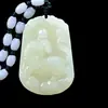 Colgante Zodíaco de Jade Afgano Collar de Jade para Hombre y Mujer Colgante de Jade para Pareja Colgante Zodíaco de Este Año