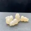 Jade Dorado Natural de Seda Grado A Calabaza Pequeña 6*10 Cuentas Sueltas, Jade Amarillo Viejo para Pulsera de Jade DIY Accesorios de Joyería en Stock Venta al por Mayor