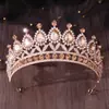Tocados Corona Estilo Europeo Vestido de Novia Novia Aleación Pedrería Accesorio para el Cabello Corona de Cumpleaños Performance Amatista Lujosa