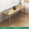 Mesa Dupla, Mesa Longa com Pés de Madeira Maciça, Mesa Estreita Contra a Janela e a Parede, Mesa de Escritório, Mesa para Computador, Mesa de Trabalho, Quarto de Casa
