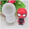 Molde de Silicona de Héroe Marvel Versión Q Hombre de Hierro Spider-Man Hulk Thanos Molde de Yeso para Aromaterapia DIY