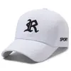 Chapéu de Tecido para Escada Boné de Baseball Casual para Homens e Mulheres Viseira Solar para Uso Externo Chapéu de Sol de Primavera e Verão Chapéu com Letra Bordada