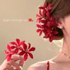 Grampo de Cabelo Floral Estilo Férias na Praia Novo Estilo Chinês para Mulheres 2026 Novo Acessório Lateral de Cabelo de Alta Qualidade para Sessões de Fotos