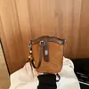 Bolso Cubo Versátil Moda Retro Maillard para Mujer 2026 Nuevo Otoño Nicho para el Trabajo Bolso de Hombro Cruzado