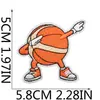 Adesivos de Tecido Bordados Tema Esportivo Adesivos de Patch de Basquete Decoração de Roupas Infantis Adesivos Bordados de Basquete Desenho Animado Passar a Ferro