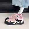 Zapatos casuales de bloques de color, nuevos zapatos de suela blanda 2026 moda estilo coreano, zapatillas de entrenamiento alemanas para jóvenes mujeres, patchwork de otoño