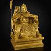 Estatua de Bronce de Guan Gong para Leer, Adorno de Bronce de Guan Gong Sentado, Figura Grande del Emperador Guan Sheng