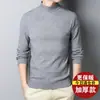 Suéter de gola redonda geração atacado masculino outono e inverno suéter de gola alta masculina base de malha para jovens e meia-idade comércio exterior