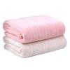 Pijama de Franela Gruesa a Rayas de Doble Cara Manta Sábana Cubre Edredón Franela de Vellón Coral Tela Cálida para Otoño e Invierno